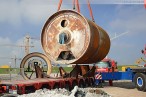 KW-Baustelle Wilhelmshaven: Tunnelbohrmaschine wird abtransportiert