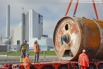 KW-Baustelle Wilhelmshaven: Tunnelbohrmaschine wird abtransportiert