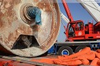 KW-Baustelle Wilhelmshaven: Tunnelbohrmaschine wird abtransportiert