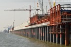 JadeWeserPort Wilhelmshaven: Fotos von der Hauptkaje