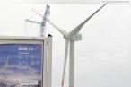 Hooksiel: Arbeiten an der Nearshore-Windkraftanlage Bard VM