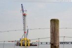 Hooksiel: Neue Gondel Bard 5.0 an der Nearshore-Windkraftanlage montiert