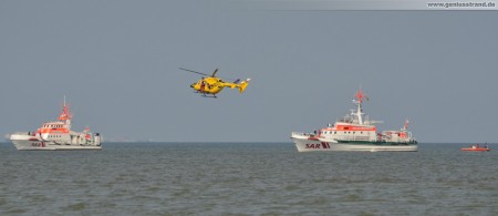 Übung mit Hermann Rudolf Meyer, Christoph 26 und Vormann Steffens am Hooksieler Außenhafen