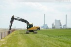 Bilder von der Baustelle JadeWeserPort - Mai 2011