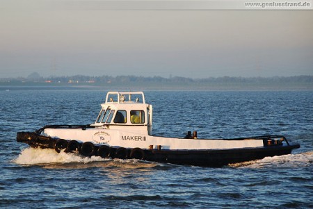 Festmacherboot Maker III vom Jade-Dienst