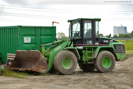 Radlader Caterpillar 914 G in der Sonderfarbe grün