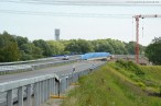 Autobahnverlängerung A 29: Autobahnbaustelle an der Flutstraße