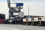 Wilhelmshaven: JadeWeserPort Baustelle von Seeseite Juli 2011