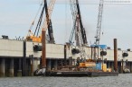 Wilhelmshaven: JadeWeserPort Baustelle von Seeseite Juli 2011