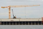 Wilhelmshaven: JadeWeserPort Baustelle von Seeseite Juli 2011