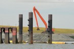 Wilhelmshaven: JadeWeserPort Baustelle von Seeseite Juli 2011