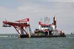 Wilhelmshaven: JadeWeserPort Baustelle von Seeseite Juli 2011