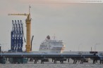 Wilhelmshaven: Das Luxus-Kreuzfahrtschiff MS Europa auf der Jade