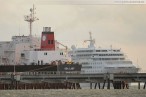 Wilhelmshaven: Das Luxus-Kreuzfahrtschiff MS Europa auf der Jade