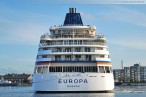 Das Luxus-Kreuzfahrtschiff MS Europa zu Gast in Wilhelmshaven