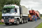 Schwertransport bringt Transformator zum Umspannwerk Maade