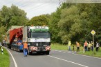 Schwertransport bringt Transformator zum Umspannwerk Maade