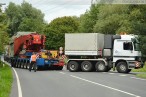 Schwertransport bringt Transformator zum Umspannwerk Maade