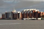 Wilhelmshaven: Blick über den Großen Hafen Richtung Helgolandhaus