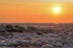 Winterbilder Wilhelmshaven: Eisschollen am Südstrand 2012