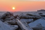 Winterbilder Wilhelmshaven: Eisschollen am Südstrand 2012
