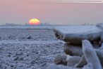 Winterbilder Wilhelmshaven: Eisschollen am Südstrand 2012