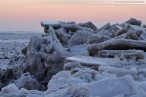 Winterbilder Wilhelmshaven: Eisschollen am Südstrand 2012