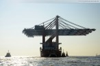 JadeWeserPort: Erste Containerbrücken für den Eurogate CT Wilhelmshaven