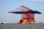 JadeWeserPort: Erste Containerbrücken für den Eurogate CT Wilhelmshaven