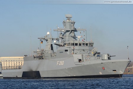 Schiffsneubau: Korvette Braunschweig (F 260) in Wilhelmshaven