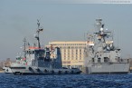 Korvette Braunschweig (F 260) beim Schleife fahren