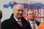 Wilhelmshaven: Wirtschaftsminister Bode weiht Niedersachenbrücke ein