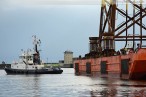 Wilhelmshaven: Fundament für den Offshore-Windpark Nordsee Ost