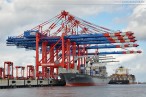 Erstes Maersk Containerschiff am Container Terminal Wilhelmshaven (CTW)