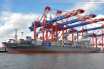 Erstes Maersk Containerschiff am Container Terminal Wilhelmshaven (CTW)