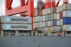 Erstes Maersk Containerschiff am Container Terminal Wilhelmshaven (CTW)