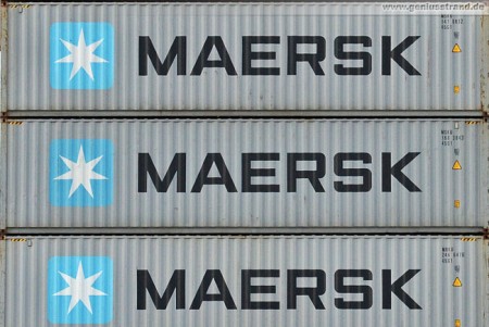 Erstes Maersk Containerschiff am Container Terminal Wilhelmshaven (CTW)