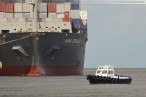 Erstes Maersk Containerschiff am Container Terminal Wilhelmshaven (CTW)