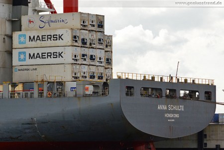 Erstes Maersk Containerschiff am Container Terminal Wilhelmshaven (CTW)