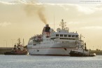 Wilhelmshaven: Luxus-Expeditionsschiff MS Hanseatic zu Besuch am Bontekai