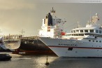 Wilhelmshaven: Luxus-Expeditionsschiff MS Hanseatic zu Besuch am Bontekai