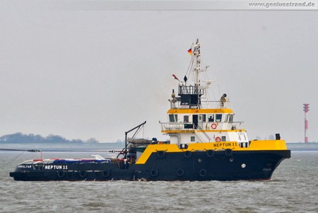 Wilhelmshaven: Schlepper Neptun 11 auf der Jade