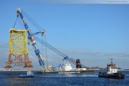 Wilhelmshaven: Nordhafen Hannoverkai Offshore Stahlfundament