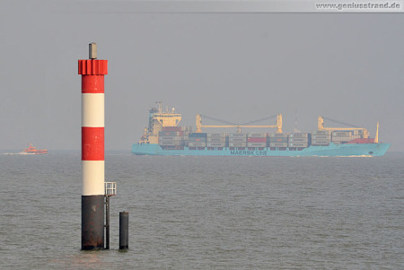 Wilhelmshaven CTW: Containerschiff Maersk Vancouver & Pilot Warnemünde