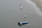 Havarie: Auf der Außenweser sind zwei Containerschiffe kollidiert
