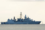 Die Fregatte Bremen (F 207) kehrt vom EAV 2013 zurück