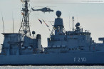 Wilhelmshaven: Ankunft der Fregatte Emden (F 210)