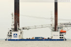 Wilhelmshaven: Die Hubinsel Thor wird in Wilhelmshaven gewartet