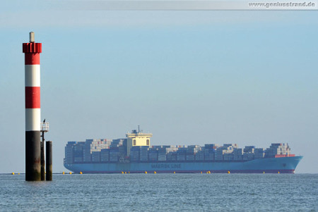 JadeWeserPort Wilhelmshaven: Containerschiff Sofie Maersk (inbound)