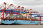 Wilhelmshaven: Containerschiff Eugen Maersk am JadeWeserPort